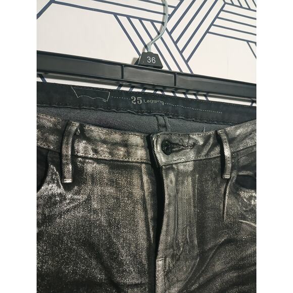 Womens Denim Levi Legging sz 25 - Picture 2 of 4